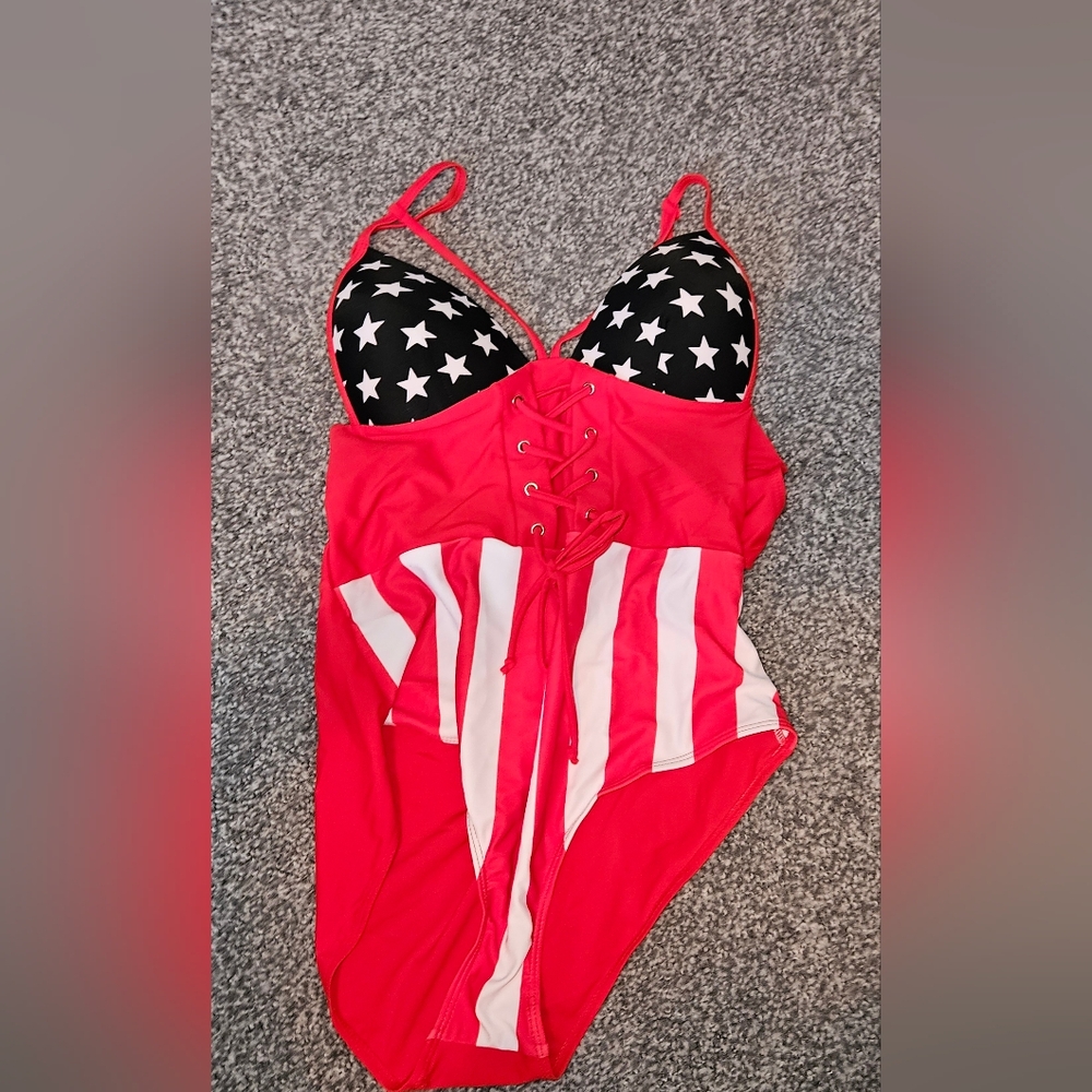 Corset style/molded cups swimsuit